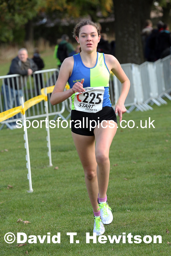 Womens under-17s Northern Cross Country Relays, Graves Park, Sheffield. Photo: David T. Hewitson/Sports for All Pics